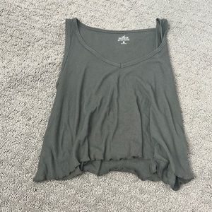 Hollister green tank top